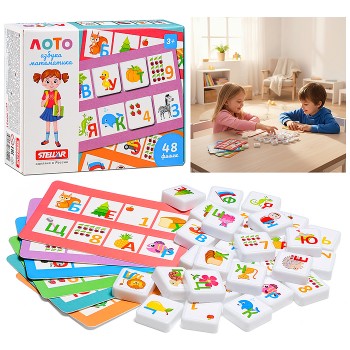 Лото дорожное "Азбука-Математика"
