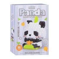 Конструктор "Панда на скейте" (161 дет.) в коробке