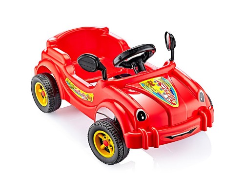 Машина-каталка педальная Cool Riders, с клаксоном, красный