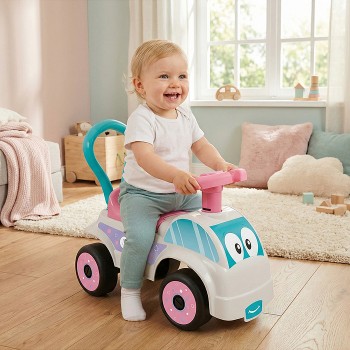 Машина-каталка Foot to Floor, розовая