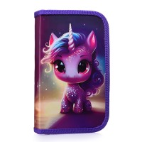 Пенал односекционный большой 190/115 "Сказочный единорог"
