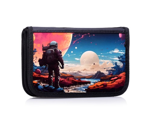 Пенал двухсекционный большой с откидной планкой 190/120 "Космос"