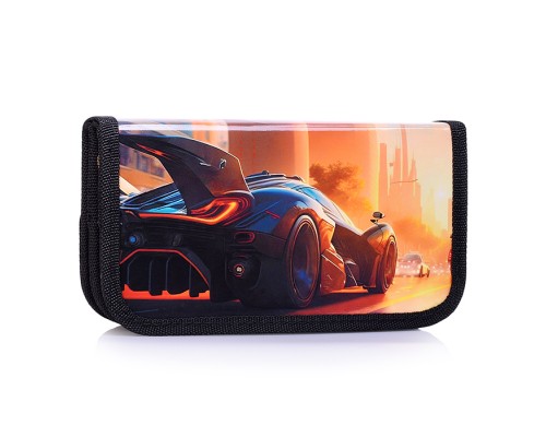 Пенал двухсекционный большой 190/105 "Авто на закате"