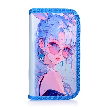 Пенал двухсекционный большой 190/105 "Красивая девчонка"