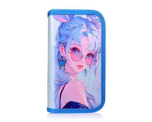 Пенал двухсекционный большой 190/105 "Красивая девчонка"