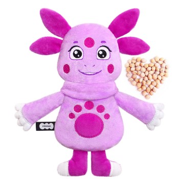 Игрушка с вишневыми косточками. Разогрелка "Лунтик"