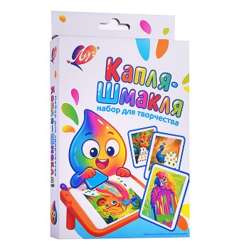 Набор с красками 6 цветов "Капля-Шмакля"