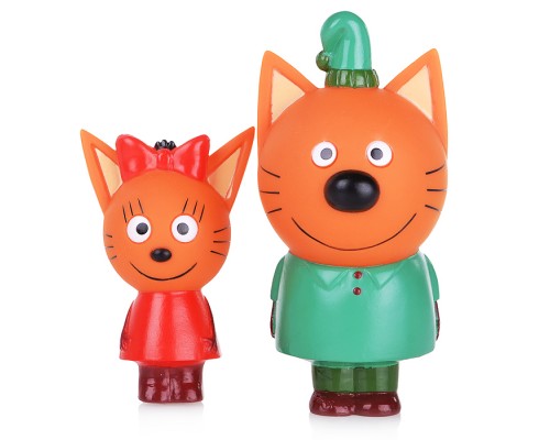 Игрушка для ванны "Три Кота" (Карамелька и Компот) в сетке