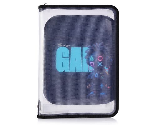 Папка для труда А4 молния вокруг, пластик 325/230/25 "Игровая"