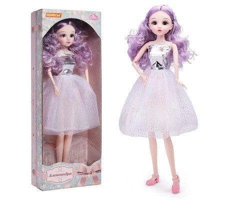 Кукла "Александра" (55 см) в коктейльном платье (в коробке)