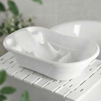 Набор для купания детский (ванна, полки 2 шт.) белый