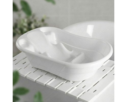 Набор для купания детский (ванна, полки 2 шт.) белый