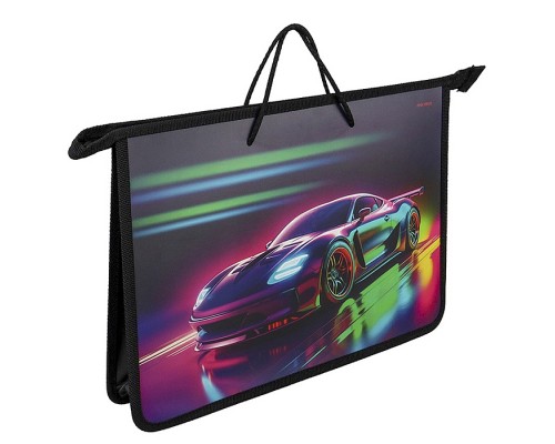 Папка детская на шнурке "Уличный драйв" пластик А4