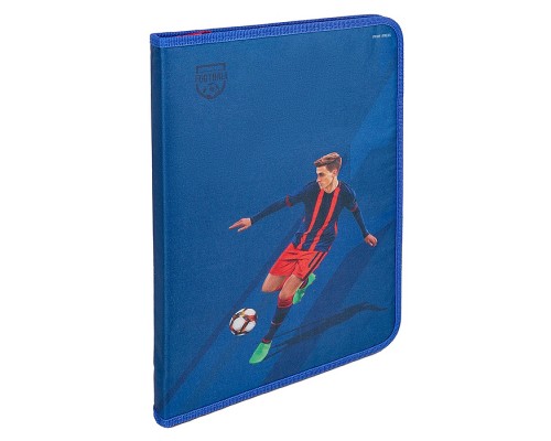 Папка для труда на молнии по кругу "Звезда футбола" печать по ткани, 340х235мм