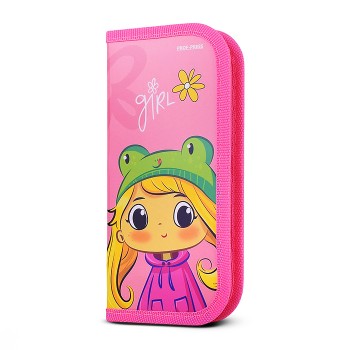 Пенал 1-секц, средний "Милая Девочка" 190х90, ламинированный картон