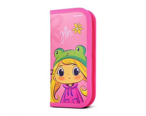 Пенал 1-секц, средний "Милая Девочка" 190х90, ламинированный картон