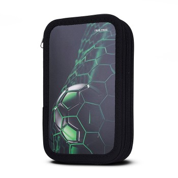 Пенал 2-секц, большой "Зеленая футбольная сетка" 190х115, ламинированный картон