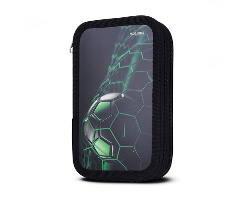 Пенал 2-секц, большой "Зеленая футбольная сетка" 190х115, ламинированный картон