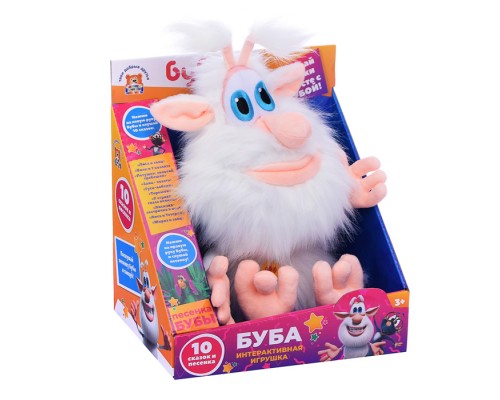 Игрушка мягкая "Буба" (10 сказок и песня 26 см, озвуч) в коробке