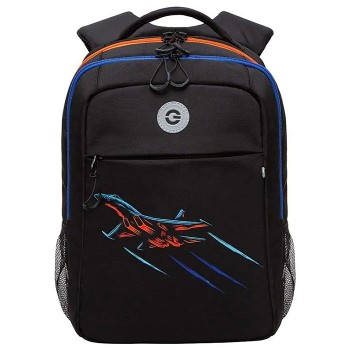 Рюкзак школьный (/1 черный - оранжевый)