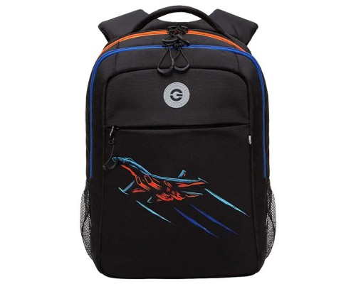 Рюкзак школьный (/1 черный - оранжевый)