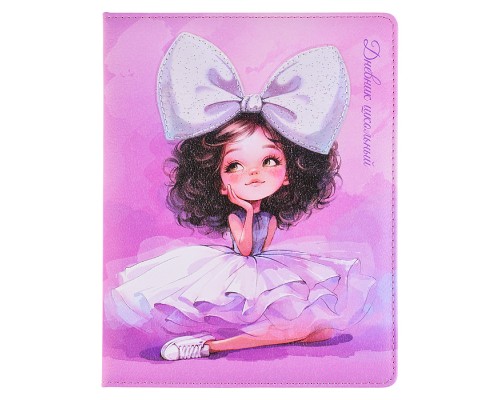 Дневник 1-11 кл. "Балерина с бантом" кожзам: А5+; твёрдый переплёт с поролоном