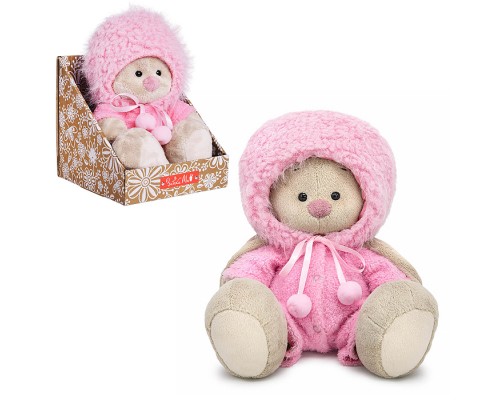 Зайка Ми в меховой шапке и комбинезоне (малый)