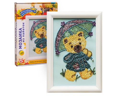 Мозаика из пайеток "Медвежонок"