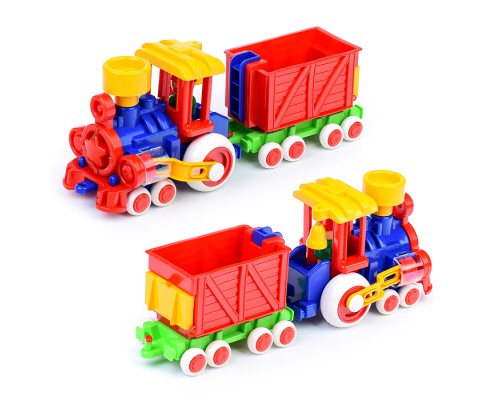 Паровозик Ромашка с 1 вагоном в сетке