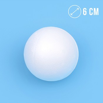 Шар пенопластовый ф6см