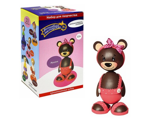 Набор для творчества. Создай куклу "Мишка"