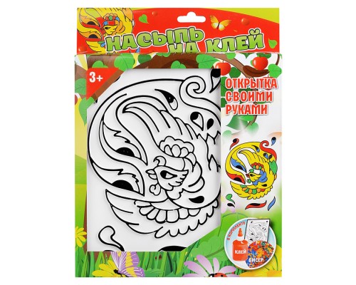 Насыпь на клей "Жар птица" тип 16