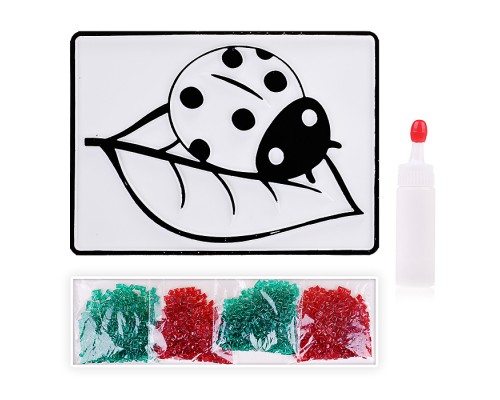 Насыпь на клей "Божья коровка"