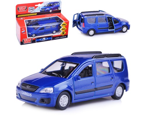 Машина металл "LADA Largus" 12см, инерц., открыв. двери, цвет синий