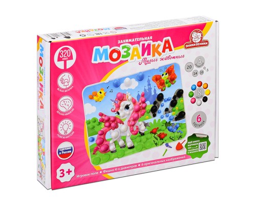 Занимательная мозаика "Милые животные"