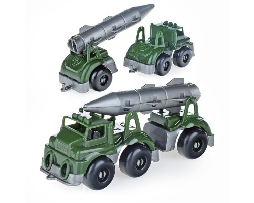 Машинка ракетный комплекс с прицепом "Вжух на войнушке"
