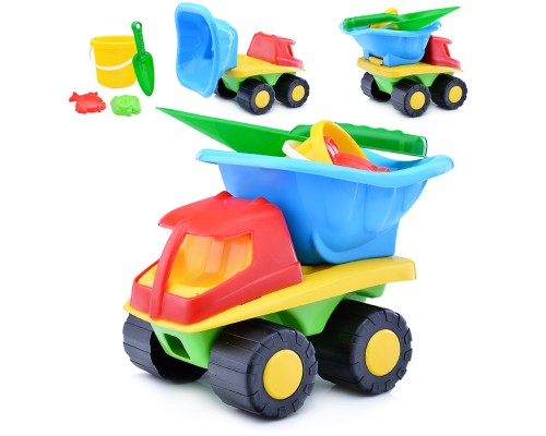 Авто Грузовик "Тюльпан" + Песочн. набор (ведро мини, совок, 2 форм.)