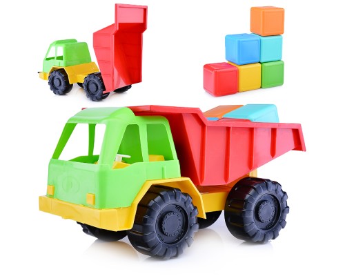 Авто Грузовик + Кубики  6 шт