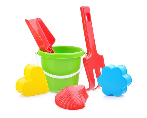 Комплект для песка "Мини" (лопата+грабли+3формочки)