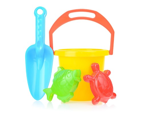 Комплект для песка "Гамми" (ведёрко, совок, 2 формочки) в сетке