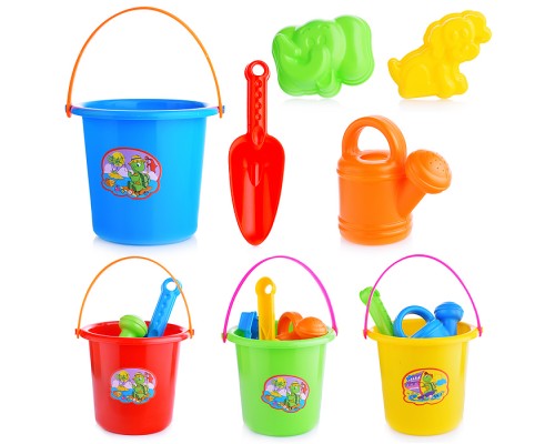 Комплект "Большой" совок+2 формочки с лейкой мал