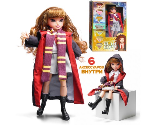 Модная кукла Glam Core, Лекси школьная форма 25 см