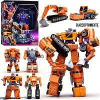 Робот трансформирующийся в спец технику, в коробке