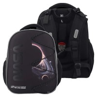 Рюкзак "Choice. Darkness of the Universe" школьный жесткий 38x28x16 см (17 л) вес 950 г, плотный износостойкий полиэстер с водоотталкивающей пропиткой, 2 просторных отделения на молнии (одно отделение с разделителями для учебников и фиксатором с