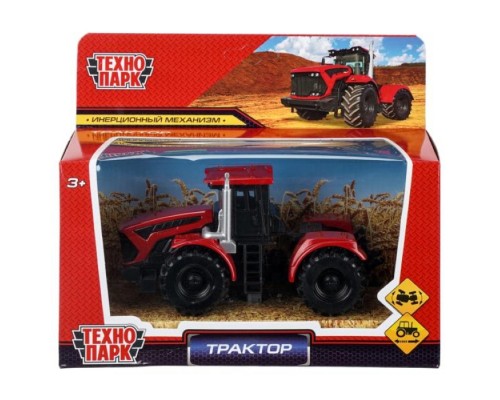 Машина металл Трактор Кировец к7 13 см, инерц, красный