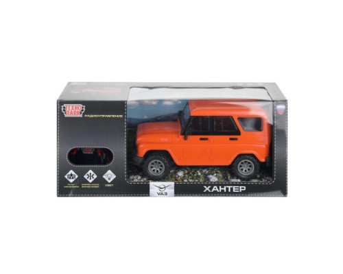 Машина р/у UAZ Hunter, свет, 30 см, оранжевый
