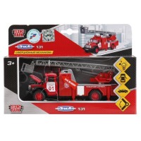 Машина ЗИЛ 131 Пожарная (свет+звук) инерционный механизм