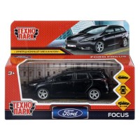 Машина металл Ford Focus Turnier длина 12 см, двер, баг, инерц, черный