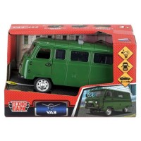 Машина пластик свет-звук UAZ-452 16 см, инерц, зеленый
