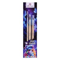 Набор кистей "Best Friends" 05 шт (пони № 1, 2, 3, 4, 5) деревянная ручка, в пластиковом блистере